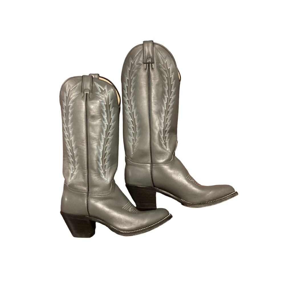Abilene Boot Co. Light Gray Western Ankle Boots